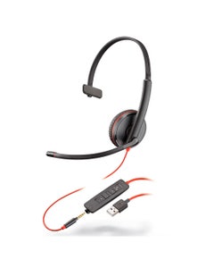 Headset Poly Blackwire C3215 Mono USB-A com P2 - 209746-101
